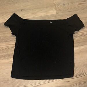 Black Off-Shoulder Top